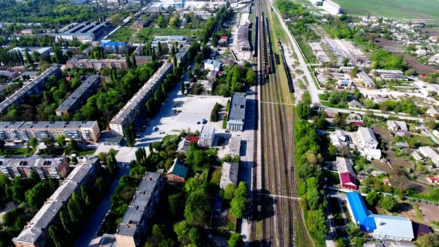 Panorama-Luft-Drohnenansicht-der-Stadt