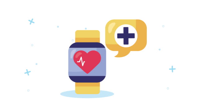 Smartwatch-mit-Gesundheitsversorgung-online-und-Herz-Cardio