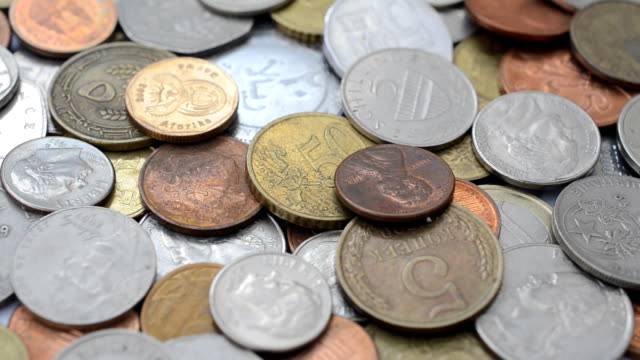Coins-of-the-different-countries-of-the-world.