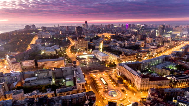 Independence-Square.-Ukraine.-Aerial-view.-City-center.-Kyiv.