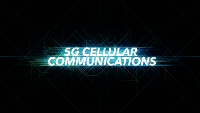 Digitale-Leitungen-Tech-Wort---5G-Mobilfunk