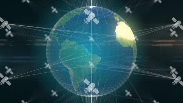 Globale-Kommunikation-Satellitentechnik-für-Iot-kryptowährung-3D-render