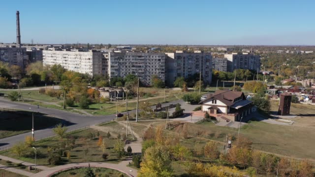 Mariupol-Ukraine.-View-from-the-aerial-view-of-the-buildings-of-the-town