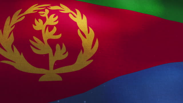 Eritrea-Nationalflagge---winken