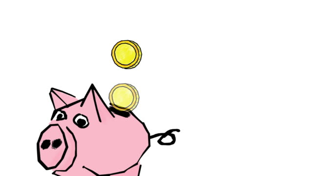 Schweinebank-mit-Münzen.-Sparen-oder-Akkumulation-von-Geld,-Investitionen