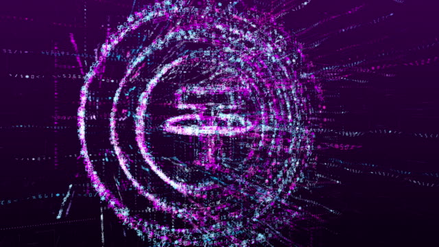 Digitale-Animation-der-Tether-Kryptowährung-Marke-im-virtuellen-Internet-Raum-der-Zukunft.