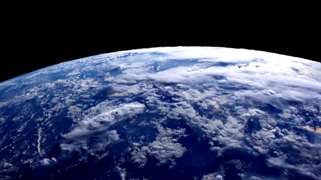 Planet-from-space,-space-view-of-earth