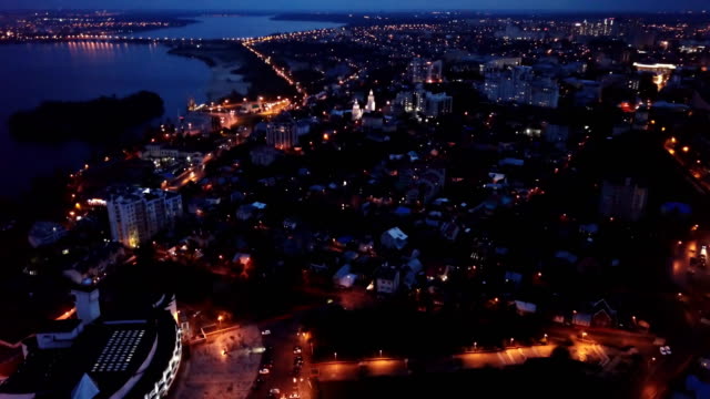Panoramic-night-view-of-Russian-city-Voronezh