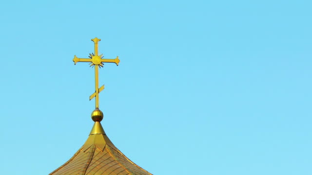Das-Kreuz-auf-der-Kuppel-eine-orthodoxe-Kirche