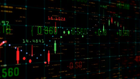 Table-and-bar-graph-of-stock-chart-exchange-market-indices-animation-background