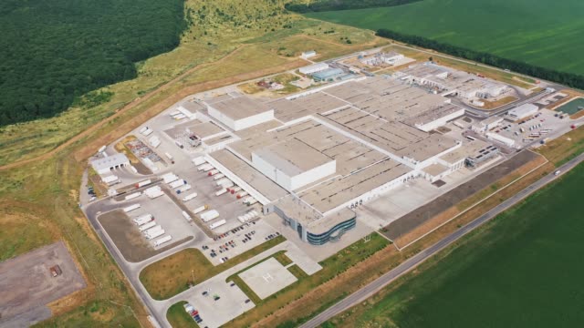Aerial-view-of-modern-industrial-factory.