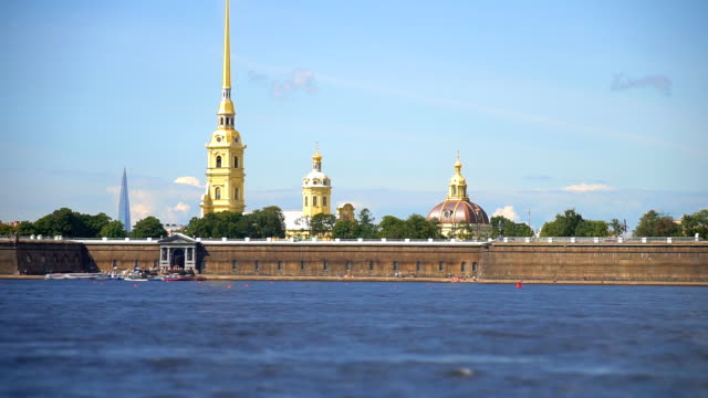 Peter-and-Paul-Fortress-in-St.-Petersburg,-on-the-Hare-Island.