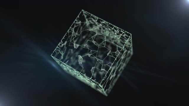 Cryptocurrency-blockchain-network-connection-and-microcircuit-on-virtual-cube.