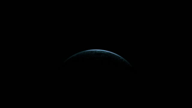 Moon-silhouette-in-dark-blank-space