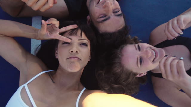 Mates-making-fun-selfie-video