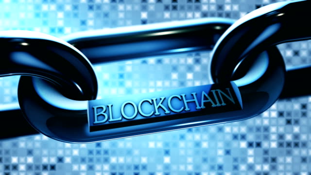 Palabra-blockchain-como-criptomoneda-símbolo