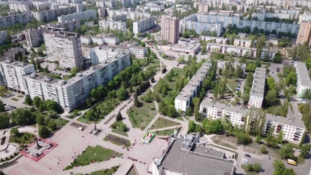 Vista-panorámica-aérea-del-paisaje-urbano-de-Stary-Oskol
