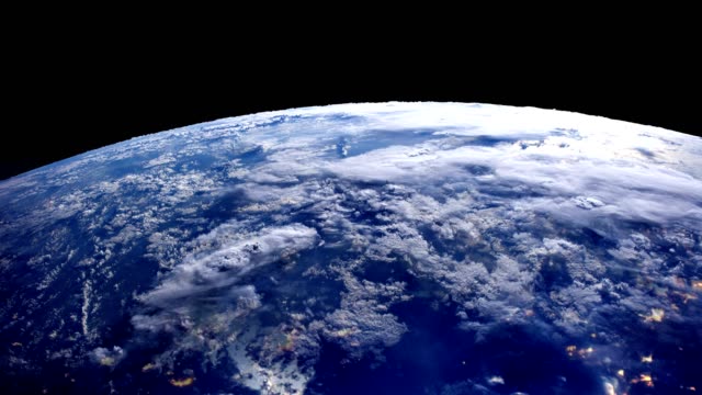 Planet-from-space,-space-view-of-earth