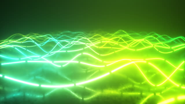 Futuristische-Neon-Glühende-Oberfläche-aus-hellen-Linien