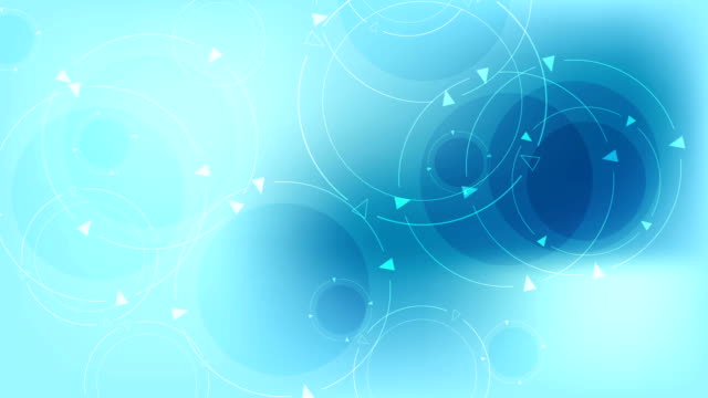 Tecnología-azul-abstracto-círculos-video-animación