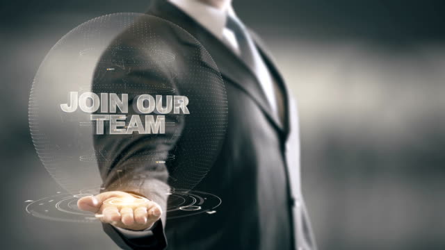Join-Our-Team-with-hologram-businessman-concept