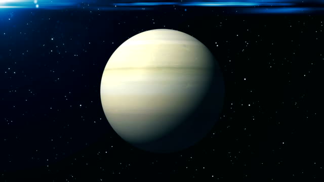 Saturn-Animation-Hintergrund.-3D-Rendering