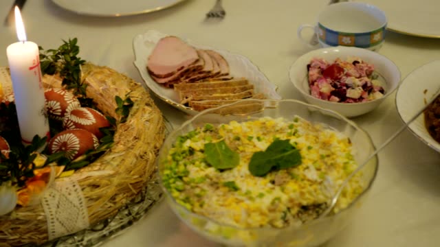 Easter-table-with-traditional-dishes