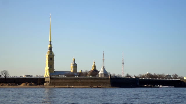Peter-Pauls-Festung-in-St.-Petersburg,-auf-der-Haseninsel.