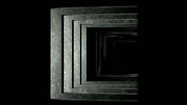 Tunnel-through-concrete-slabs.-Looped-animation--in-Ultra-HD-4k.