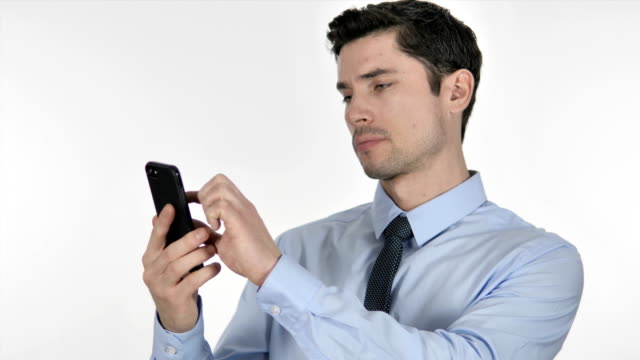 Businessman-Browsing-Smartphone
