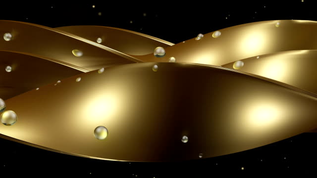 Gold-Lines-with-Drops.-Loop-Background