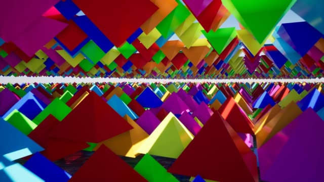 Big-data-deep-learning-computer-Abstract-color-pyramids-4k