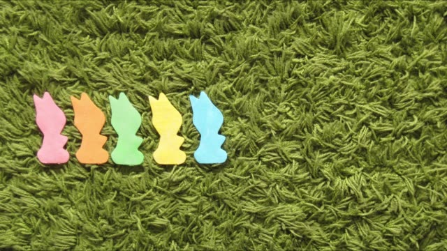 Kaninchen-Kaninchen-oder-Hasen-zählen-Lernen-Stop-Bewegung