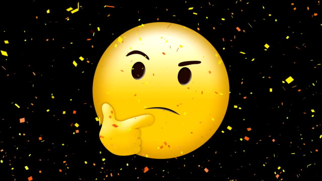 denken-gelbes-Gesicht-Emoji