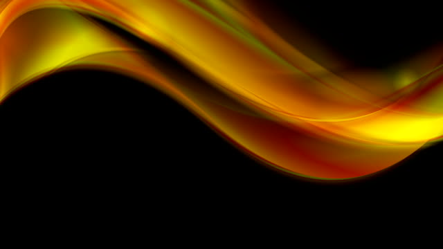 Glowing-abstract-orange-waves-video-animation