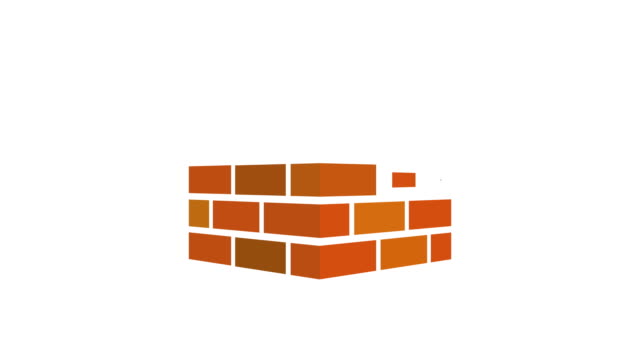 Bricks-icon.-Bricks-logo.-Animation-with-optional-luma-matte.-Alpha-Luma-Matte-included.-4k-video