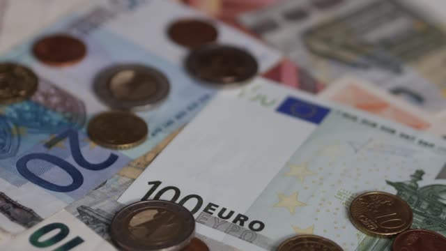 The-Money-Of-Europe.-Banknotes-And-Coins