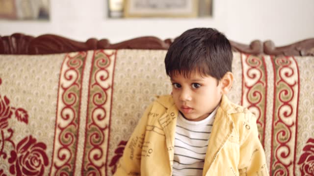 Portrait-of-an-Indian-child-at-home-during-coronavirus-lockdown