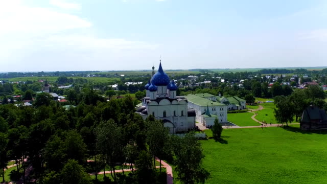 panorama-of-Suzdal,-Russia.-Aerial-shot.-the-360-degree-view