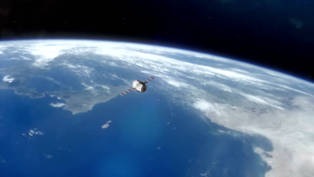 Earth-From-Space-with-Ship-A