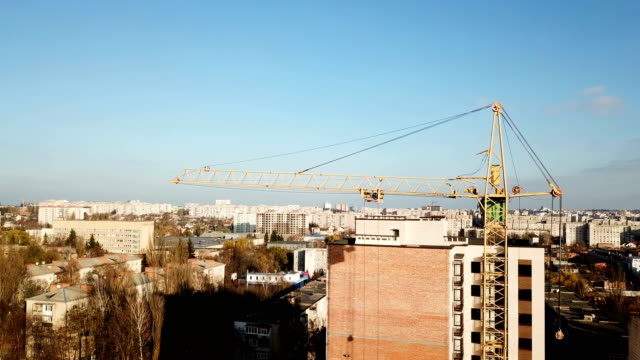 Construction-site-with-tower-crane