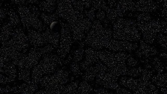 Digitale-3D-Animation-eines-kosmischen-Fluges