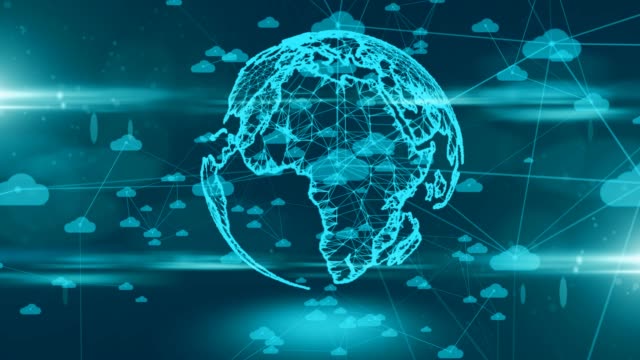 Cloud-computing-große-Online-Datenspeicherung-und-das-Internet-der-Dinge-(IoT)-Netzwerk