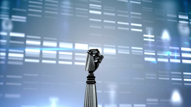 Roboterhände-und-DNA-Elektrophorese