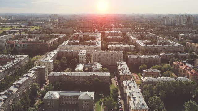 Vista-aérea-del-hermoso-paisaje-urbano-de-los-edificios-de-gran-altura