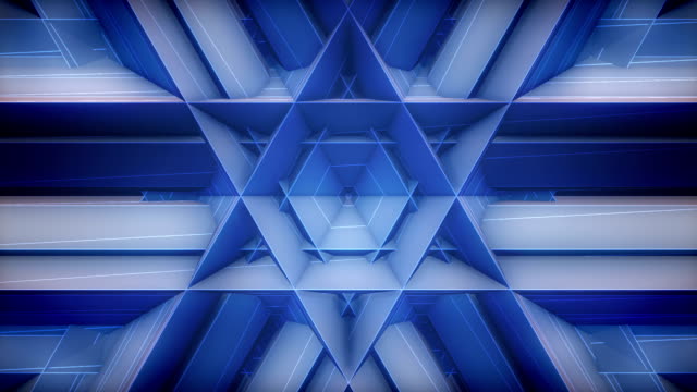 Sechseck-Muster-Schleife-video,-Bühne-Schleife-Hintergrundfilm-blau