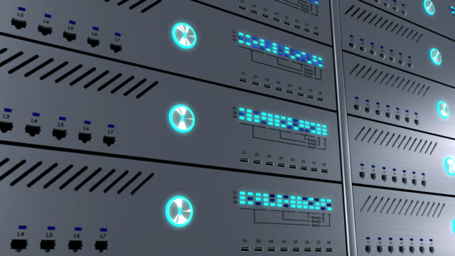 Working-data-servers.-LED-lights-are-flashing.-3D-animation.