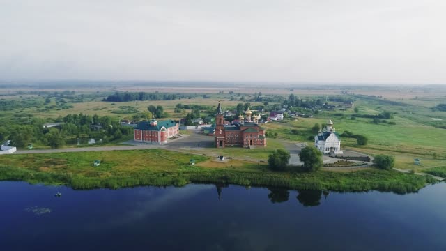 A-convent-on-the-shore-of-the-Lake.-Aerial-photography.-06