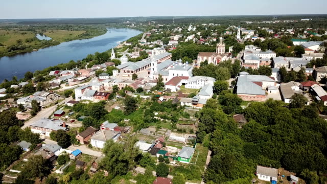 Aerial-view-of-city-landscape-of-Kasimov