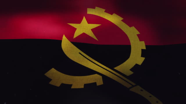 Nationalflagge-Angola---winken